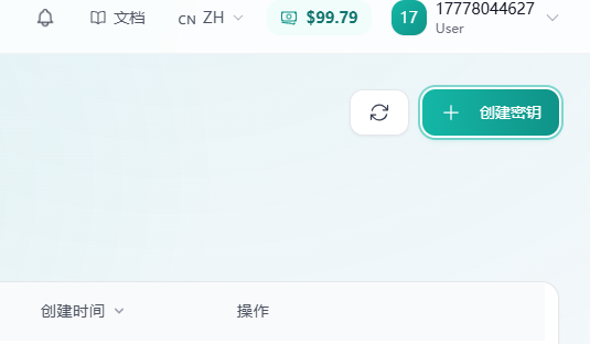 API Key 列表